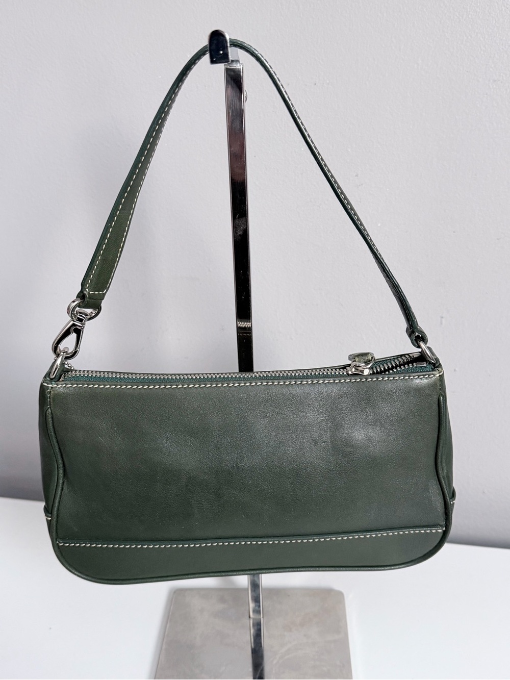 Coach Vintage Hamptons Leather Demi Pouch in Racing Green - Picture 2 of 7